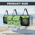thumbnail image 6 of KUIFORTI St. Patrick's Day Car Trunk Organizer with 4 Large Storage Bag Green Leaves Car Organization Super Capacity Adjustable Backseat Hanging Organizer for SUV,Truck,Van, St. Patricks Day Decor, 6 of 6