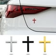 thumbnail image 3 of ROZYARD 3D Christ Crosses Badge Sticker Decal Adhesive Metal Crosses Decal Decoration Emblems Badges Sticker for Vehicle Truck, 3 of 11
