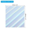 thumbnail image 2 of Unique Bargains A4 Holographic Cardstock, 10 Pack Metallic Iridescent Mirror Paper Sticker Foil Board, Style 1, 2 of 6