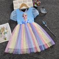 thumbnail image 1 of Vestidos de princesa para niñas con mangas voladoras Ropa para niños Frozen Elsa Vestidos de fiesta para bebés Niños Rh Vestido de verano zhangmengya unisex, 1 of 2
