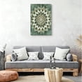 thumbnail image 3 of Sage Green Mandala Framed Canvas Wall Art - Boho Watercolor Flower Print, Spiritual Zen Decor For Living Room, Bedroom, Yoga Studio, Meditation Room 8*12inch(20*30cm), 3 of 6