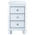 thumbnail image 1 of Pulaski Reverse Painted White Glass End Table in White, 1 of 7