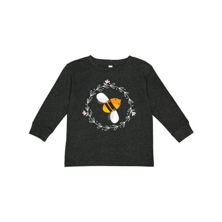 

Inktastic Bee Cute Kids Honeybee Gift Toddler Toddler Girl Long Sleeve T-Shirt