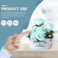 thumbnail image 4 of 1Pc Simple Iron Flowerpot Creative Flower Holder Home Adornment Light Grey, 4 of 5