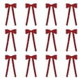 thumbnail image 2 of Christmas Glitter Double Ear Bow Ornaments Hanging Decorations for Tree Wreath and Garland, 2 of 6