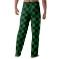 thumbnail image 5 of Zimjoy Mens Plaid Pajama Pant Elastic Waist Cozy Flannel Pajama Pants Lightweight Drawstring Soft Pj Pants Casual Warm Sleepwear Sleep Pant with Pockets, Dark Green L, 5 of 7