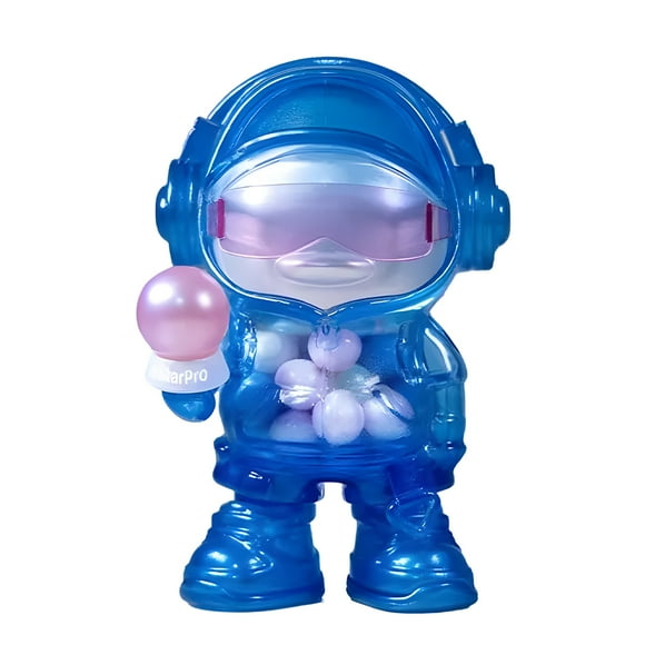 yeacher Tencent QQ x Wuhan eStarPro Collectible Figurine - Blue Gaming-Themed Home Decor for TV Cabinets, Shelves, and Desks, Perfect for Esports Fans and Creative Interior Design.