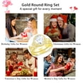 thumbnail image 6 of APSVO 18K Gold Plated Round Wedding Rings for Women Stackable CZ Non Tarnish Thumb Eternity Promise Band Engagement Rings Set Birthday Valentines Day Jewelry Gifts Her Girlfriend Wife Adults Ideas, 6 of 6