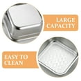 thumbnail image 3 of Phlegsive Stainless Steel Colander Large Capacity Basin Washing Vegetables Basin Fruit Rice Draining Basin, 3 of 6
