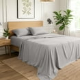 thumbnail image 6 of Ivy Union Microfiber Sheet Set - 3-Pieces - Breathable - Deep Pocket, Twin, Light Gray, 6 of 10