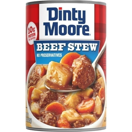 DINTY MOORE Beef Stew with Potatoes & Carrots, Shelf Stable, Serving per Conteiner 2.5, 15 oz Steel Can