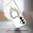 thumbnail image 3 of XPM for Samsung Galaxy S26+ / S26 Plus Angel Hearts Bling Glitter Diamond Hybrid TPU Cover, Colorful Frame Shockproof Protective Back Phone Case Cover (Silver), 3 of 7