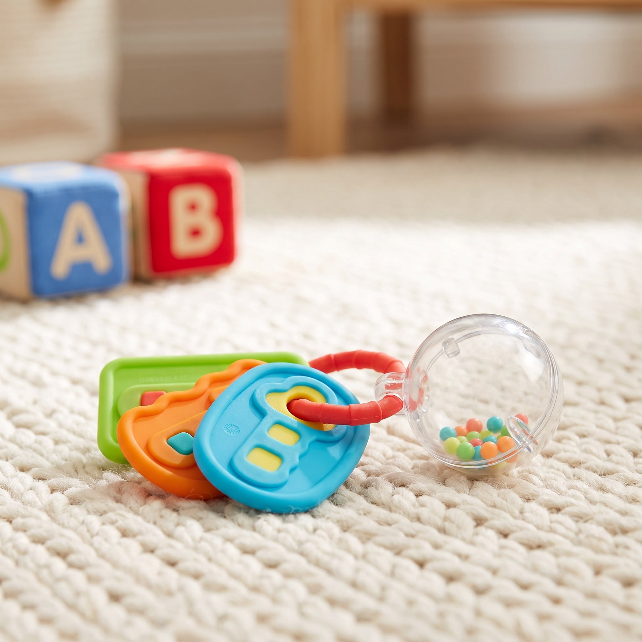 Spark.Create.Imagine Baby Rattle and Teethe Keys for Sensory Play