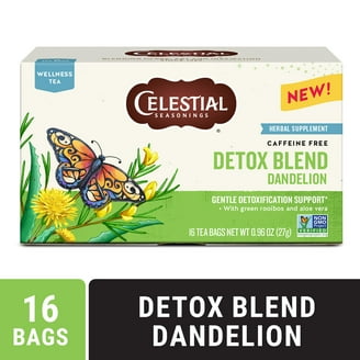 Great Value Organic Detox Herbal Tea Supplement 16 Ct Caffeine