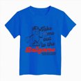 thumbnail image 4 of KPOPLK Toddler T Shirts Girls Basic Tee Summer Cotton T-Shirts Crewneck Short Sleeve Shirts for Kids 2-7Y Size 9-10 Years,Blue, 4 of 4