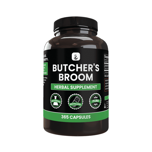 Pure Original Ingredients Butcher's Broom 365 Capsules, No Magnesium or Rice Fillers, Always Pure, Lab Verified