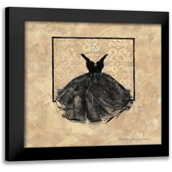 Stajan-Ferkul, Andrea 15x15 Black Modern Framed Museum Art Print Titled - Take Me Dancing I