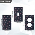 thumbnail image 7 of Yayeee Blank Wall Plate Cover 1-Gang 4.5"x2.7" Home Unused Decorative Outlet, Red Fireworks Pattern, 7 of 7