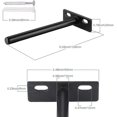 thumbnail image 2 of Soporte de estante flotante de 4 uds/6 uds, soporte de estante Invisible de Metal, soporte de estante oculto de alta resistencia, soporte de estante de madera Invisible 10mm, 2 of 5
