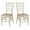 Champagne Gold, variant on Natural with Brushed Wood Look Resin Steel Skeleton Chiavari Chair by Chivari, 2 Chair Bundle by Chivari
