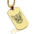 thumbnail image 1 of Stainless Steel Geometric Polygon Pig Animal Dog Tag Pendant Necklace, 1 of 3