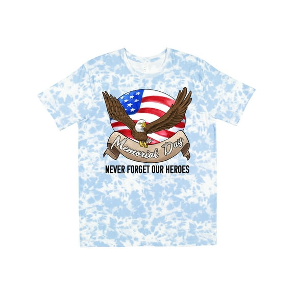 Inktastic Memorial Day Never Forget Our Heroes Bald Eagle T-Shirt