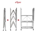thumbnail image 6 of Origami 4 Tier Foldable Heavy Duty Garage Shelving Organization with Wheels, 6 of 7