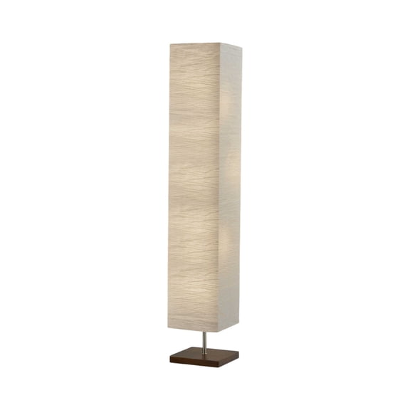 HomeRoots 372822 10 x 10 x 57.25 in. Walnut Wood Metal Floorchiere
