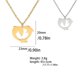 thumbnail image 2 of Collar clásico lindo delfín en forma de corazón colgantes de pareja collares con dijes de animales de acero inoxidable joyería de mujer Ropa, zapatos y accesorios Miscelánea Acero inoxidable Guardurnaity AP014157-02, 2 of 6