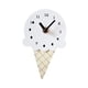 thumbnail image 4 of Mini reloj de pared con diseño de helado, silencioso, minimalista y elegante. Blanco, 4 of 9