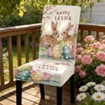 thumbnail image 2 of A Easter Chair Cover Stretch Fabric Bunny Rabbit Easter Egg Print Dustproof For Dining Chair Home Kitchen Spring Party Decoration, 2 of 7