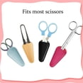 thumbnail image 4 of Vaina de Tijera Cubierta de Tijera de Cuero de Seguridad Funda Protectora de Tijera de Costura (12 Piezas de Colores), 4 of 7