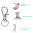 thumbnail image 4 of Clips de cordón de 10 piezas con abrazadera giratoria de Metal de 360 grados, ganchos de cordón de aleación de aluminio, accesorios de anillos de llavero para el hogar, la escuela, la oficina, Namotu CZBG-ZC80, 4 of 6
