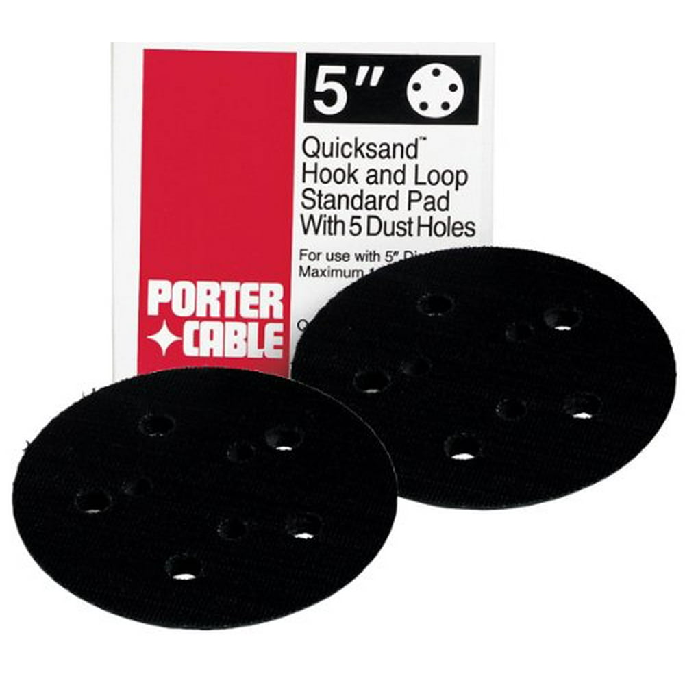 Porter Cable 333/334 Sander 2 Pack Velcro 5" Backing Pad 5 Holes
