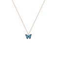 thumbnail image 1 of PVCS Bohemian Alloy Tilting Butterfly Painting Oil Necklace Personalized Butterfly Clavicle Chain, 1 of 4