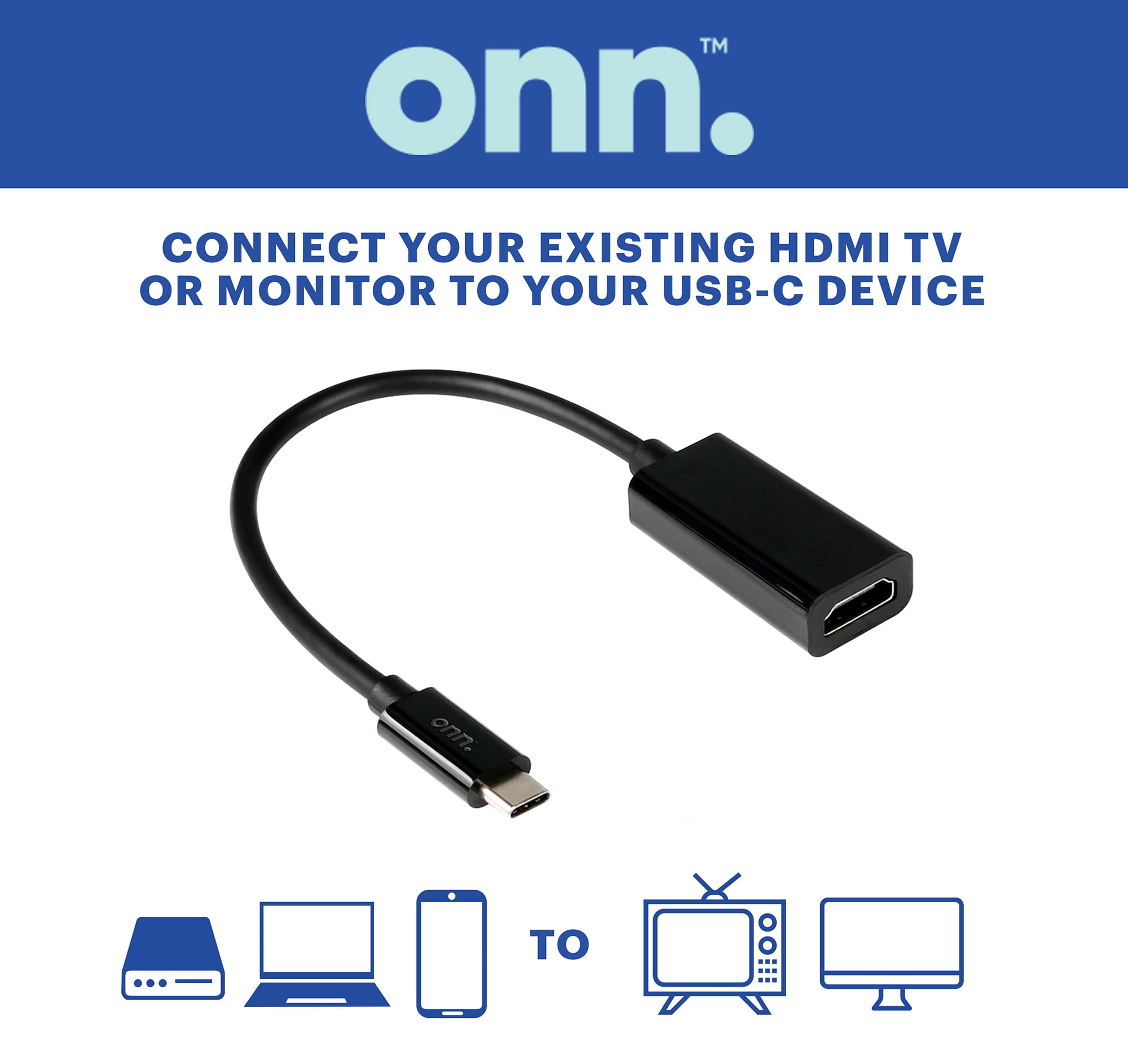 onn. 6" to HDMI Adapter, - Walmart.com