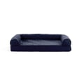 thumbnail image 2 of Furhaven Cama de gel refrescante para perros medianos y pequeños con refuerzos extraíbles y funda lavable, para perros de hasta 35 libras - Sofá acolchado - Azul marino (azul), mediano, 2 of 5