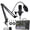 Black, variant on Leeye F998 Live Streaming Sound Card Set, Voice Changer Audio Mixer with DJ Effects, Condenser Mic and Stand Kit, Podcast Recording Studio Equipment, J