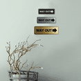 thumbnail image 2 of Signs ByLITA Standard Way Out Door or Wall Sign Durable ABS Plastic | Laser Engraved | Easy Installation | Elegant Design Sign (Black Gold) - Medium, 2 of 7