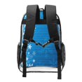 thumbnail image 2 of Honeii Blue Christmas Print Clear Backpack Heavy Duty Transparent Bag 17" See Through BookBag for Women Men Adults Work Festival Sports Travel, 2 of 7
