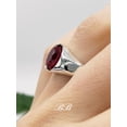 thumbnail image 2 of Natural Certifed Oval Shape Red Ruby Gemstone Handamde Ring For Mens Birthstone Gift, 2 of 3