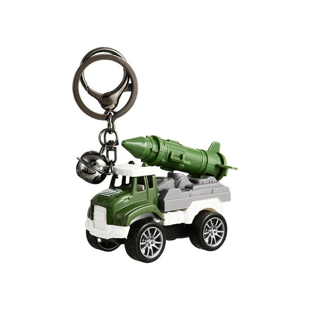 Llavero Creative Missile, camión militar, coche de juguete verde