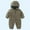 Army Green, variant on Cute Baby Clothes, Baby Bear Outfit, Children's Solid Color Newborn Crawling Suit Thick and Warm Jumpsuit Long Sleeved Hooded Baby Hoodie, 9 Months