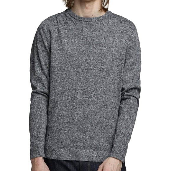 Jack & Jones JJEBASIC Knit Crew Neck Jumper - Soft Cotton, Elastic Cuffs, Men's Casual Sweater