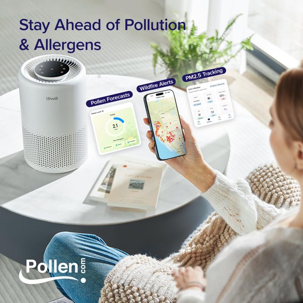 LEVOIT Air Purifier for Home, Smart WiFi and Alexa Control, H13