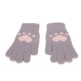 thumbnail image 3 of Guantes de invierno, lindo patrón de pata de gato, guantes de invierno tejidos, guantes gruesos hechos para durar, 3 of 9
