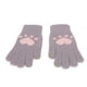 thumbnail image 3 of Guantes de invierno, lindos guantes de pantalla táctil con patrón de pata de gato, guantes gruesos de punto, confiables y duraderos, 3 of 8
