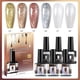 thumbnail image 1 of Pisexur Belleza Maquillaje Gel de uñas de noche, color fluorescente, aceite de uñas, gel de fototerapia, set de gel color caramelo, 45 mlpara mujeres y hombres, 1 of 3