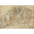 thumbnail image 3 of Ludovico Carracci 24x18 Black Modern Framed Museum Art Print Titled - The Nativity with Saints Francis and Agnes (C. 1605), 3 of 5