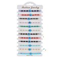 thumbnail image 1 of Devil's Eye Bead Woven Crystal Rice Bead Bracelet Set 12pcs Eye Bead Bracelet, 1 of 3
